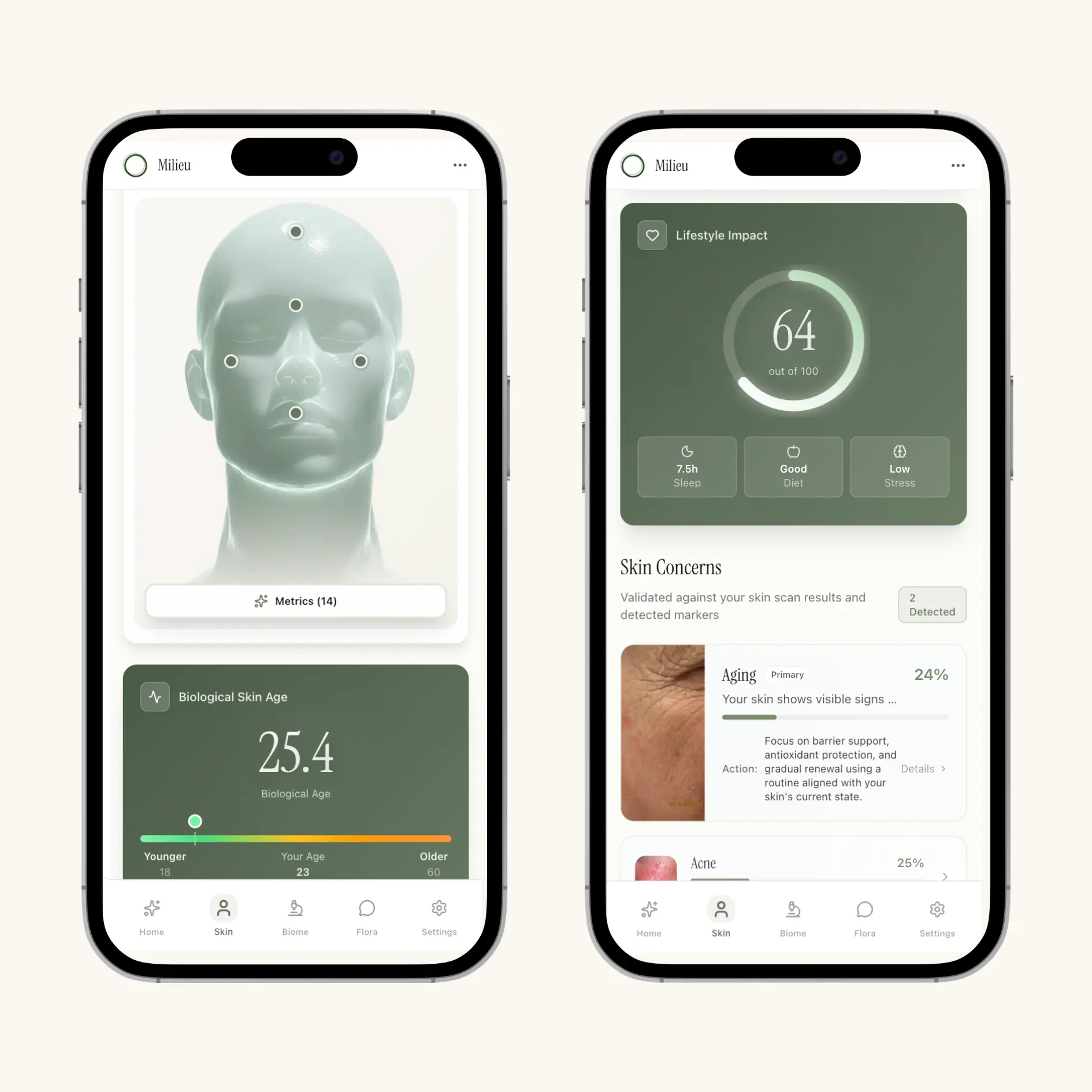 AI skin scanning