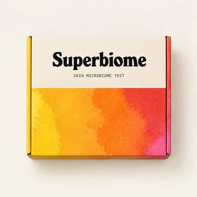 The Superbiome Skin Microbiome Test box